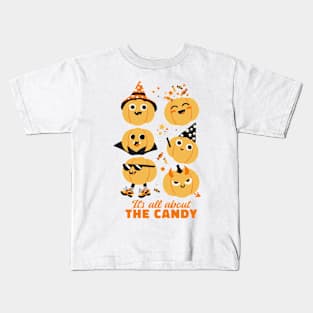 Candy Quest Pumpkins Kids T-Shirt